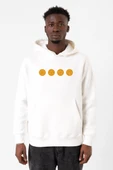 Squid Game Dalgona Candy Beyaz Erkek 3ip Kapşonlu Sweatshirt thumbnail 1