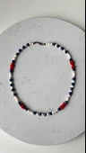 İnci lapis lazuli mercan kolye thumbnail 3
