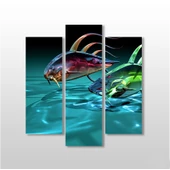 3D Deniz Altı Ve Balık Kanvas Tablo thumbnail 1