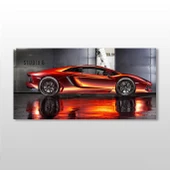 Kırmızı Lamborghini Kanvas Tablo thumbnail 1