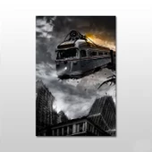 Tren Kazası Kanvas Tablo thumbnail 1