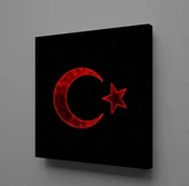SİYAH KIRMIZI BAYRAK KANVAS TABLO thumbnail 1