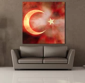 BAYRAĞIN IŞILDAMASI KANVAS TABLO thumbnail 2