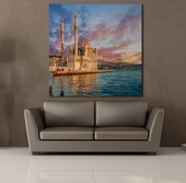 DENİZ MANZARALI CAMİ KANVAS TABLO thumbnail 2