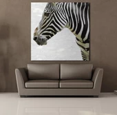 ZEBRA KAFASI KANVAS TABLO thumbnail 2