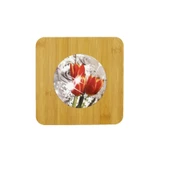 Fame Kitchen Bambu 17x17 cm Kare Dekorlu Nihale - 2 ADET thumbnail 2