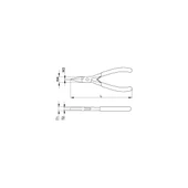 C-TRONIC Basic Elektronikçi Yassı Kargaburun -120 mm thumbnail 2
