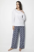 DoReMi White-Black Bayan Pijama Takımı thumbnail 1
