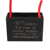 3 Uf 450 Volt Kablolu Kare Tip Kutupsuz Kondansatör thumbnail 4