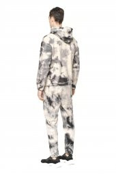 Erkek Batik Kapüşonlu Kanguru Cepli Uzun Kollu Pamuklu Sweatshirt thumbnail 5