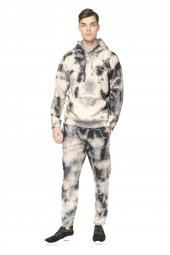 Erkek Batik Kapüşonlu Kanguru Cepli Uzun Kollu Pamuklu Sweatshirt thumbnail 6