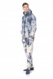 Erkek Batik Kapüşonlu Kanguru Cepli Uzun Kollu Pamuklu Sweatshirt thumbnail 8