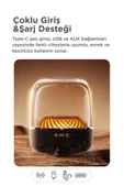 Bluetooth Hoparlör Rgb Işıklı Speaker D33 Siyah thumbnail 4