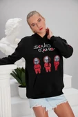 Squid Game Siyah Kadın 3ip Kapşonlu thumbnail 3