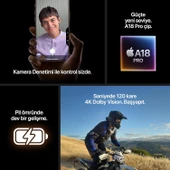 Apple iPhone 16 Pro 128 GB Çöl Titanyum (İthalatçı Garantili) thumbnail 7