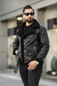 Lamine Deri Kruvaze Mont thumbnail 6