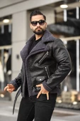 Lamine Deri Kruvaze Mont thumbnail 7