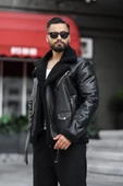 Lamine Deri Kruvaze Mont thumbnail 3