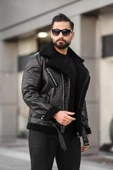 Lamine Deri Kruvaze Mont thumbnail 2