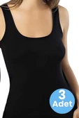 Kadın Kalın Askılı Pamuklu Atlet 3'lü Set thumbnail 1