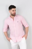 PAUL MARTİN REGULAR FİT ERKEK KETEN GÖMLEK thumbnail 8