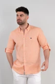 PAUL MARTİN REGULAR FİT ERKEK KETEN GÖMLEK thumbnail 3