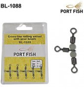 Portfish BL-1088 Üçlü Fosforlu Bilyalı Fırdöndü 3*4 Fosforlu thumbnail 1
