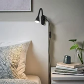 IKEA Navlınge Mandallı Spot Lamba Siyah Gece Lambası thumbnail 3