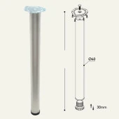 Masa Ayağı 11.180 - 60mm Krom 85cm (4 adet) thumbnail 2