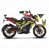 Bajaj Pulsar 200 NS Rossi Sticker Set Sarı thumbnail 1