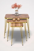 Zigon Sehpa Kr Gold Ceviz Tel thumbnail 1