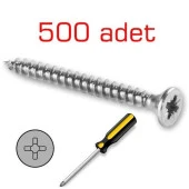 Meridyen Sunta Vidası 4.0x30mm 500 adet thumbnail 3