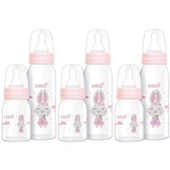 Bebsi Cam Biberon Seti Pembe (250ML+125ML) (3 Lü Set) thumbnail 1