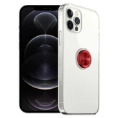 FitCase iPhone 12 / 12 Pro Kılıf Gross Ring Şeffaf Arka Kapak thumbnail 5