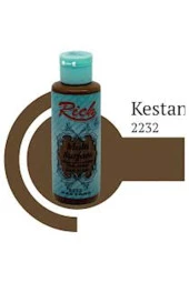 Rich Akrilik Boya Multi Surface 120 CC Kestane 2232 thumbnail 1