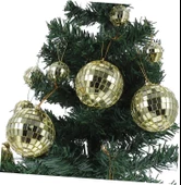 Disco Topu Aynalı Gold 8 cm 3 lü thumbnail 3