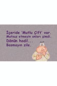 Mutluyduk Oysa ! Kapı Önü Paspas LoveBug-T thumbnail 2