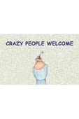 Crazy People Kapı Önü Paspas LoveBug-T thumbnail 2