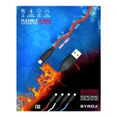 Syrox 2.1A Micro Flexible Silikon Şarj & Data Kablo 1.1M C98 thumbnail 3