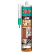 Akfix Silikonize Mastik Siyah AS606 500gr thumbnail 1