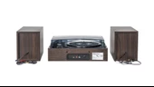 Fomix Fm200 Turntable Bluetooth Hoparlörlü Ahşap Pikap Çalar thumbnail 3