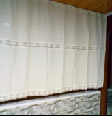 Buldan Perde Çift Dantelli Naturel (140x300) thumbnail 1