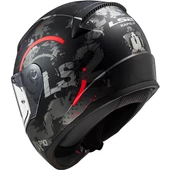 LS2 RAPID 2 CIRCLE MAT SİYAH-KIRMIZI KASK thumbnail 3