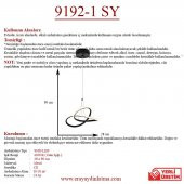 Eray Aydınlatma 9192-1 Siyah Tekli Led Avize thumbnail 4