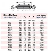 GALVANİZLİ GERDİRME - ÇEKTİRME  20 MM 40 ADET thumbnail 3