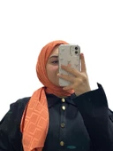 JAKARLI LABİRENT DESENLİ ŞAL 1008 thumbnail 6