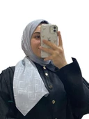 JAKARLI LABİRENT DESENLİ ŞAL 1008 thumbnail 2