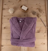 Wellsoft Peluş Yetişkin Kapüşonlu Cepli Bornoz thumbnail 4