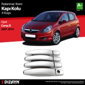 S-Dizayn Opel Corsa D Krom Kapı Kolu 4 Kapı 2007-2014 thumbnail 1