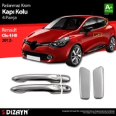 S-Dizayn Renault Clio 4 HB Krom Kapı Kolu 4 Kapı 2012-2019 thumbnail 1
